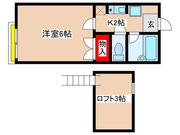 サンハイツ栗平の物件間取画像